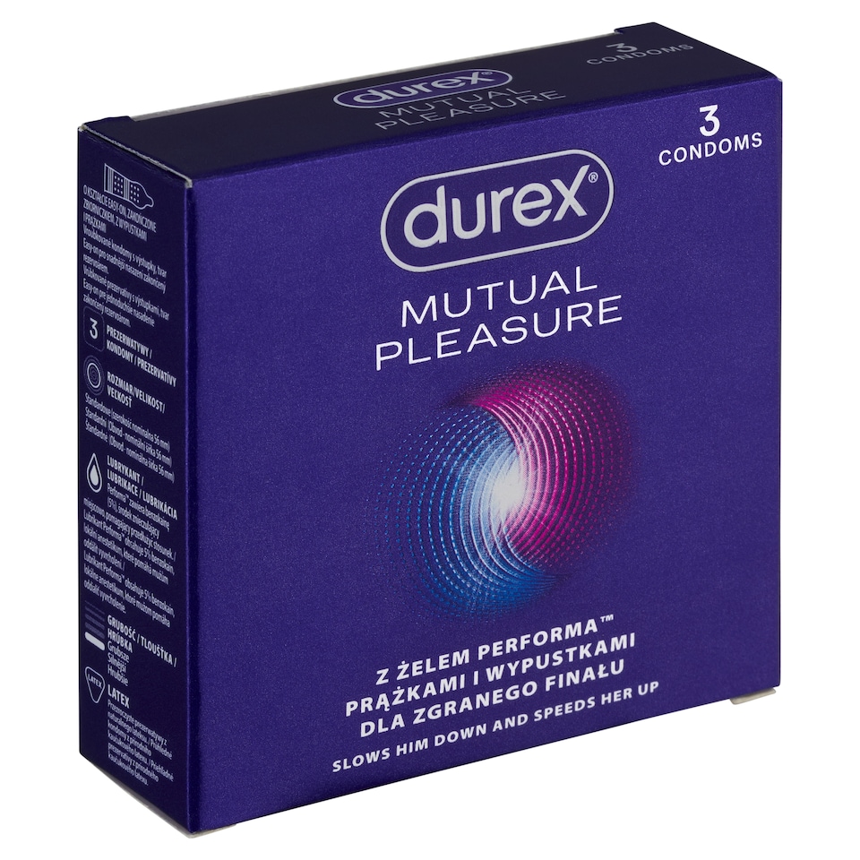 Obrázek 1 pro produkt Durex Mutual Pleasure kondomy 3 ks