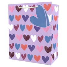 Tesco Purple Hearts Medium Bag
