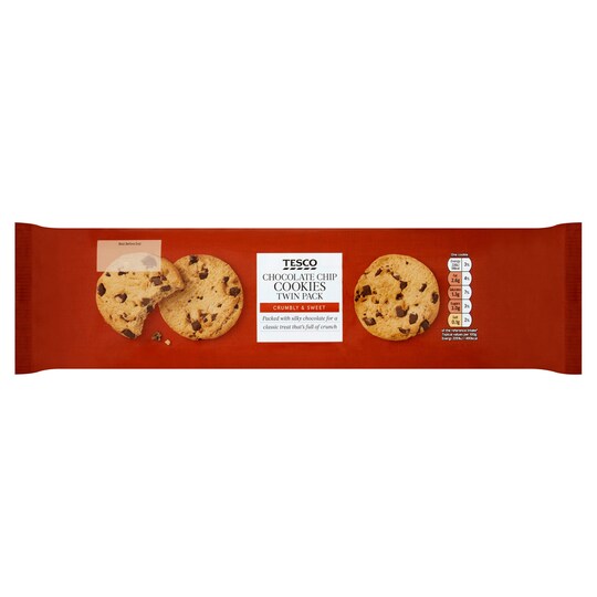 Tesco Chocolate Chip Cookie 2 X 250G Tesco Groceries