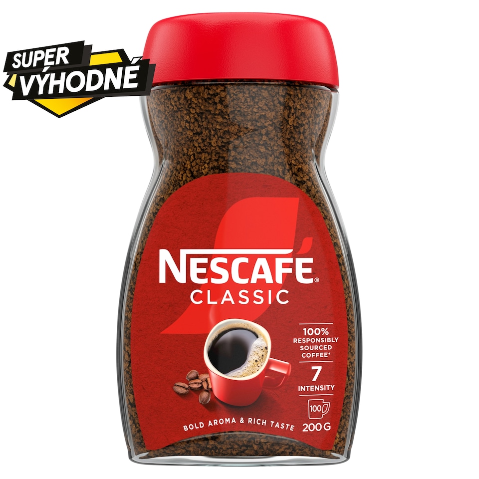 NESCAFÉ CLASSIC, instantní káva, 200g