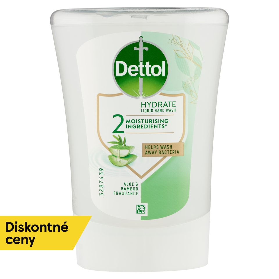 obrázok 1 z Dettol Tekuté mydlo náplň do bezdotykového dávkovača aloe a bambus 250 ml