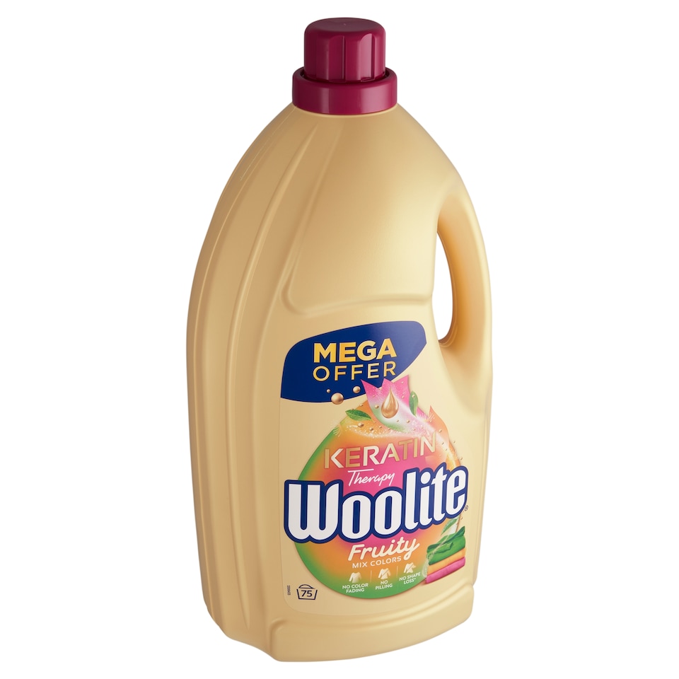obrázok 1 z Woolite Keratin Therapy Fruity tekutý prací prípravok s keratínom 75 praní 4,5 l
