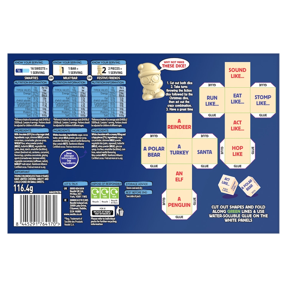 image 1 of Nestle Smarties & Milkybar Kids Selection Box 116.4G