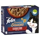 image 1 of Felix Sensations Sauces Pouches for Cats Beef, Lamb, Turkey, Duck in Sauce 12 x 85g