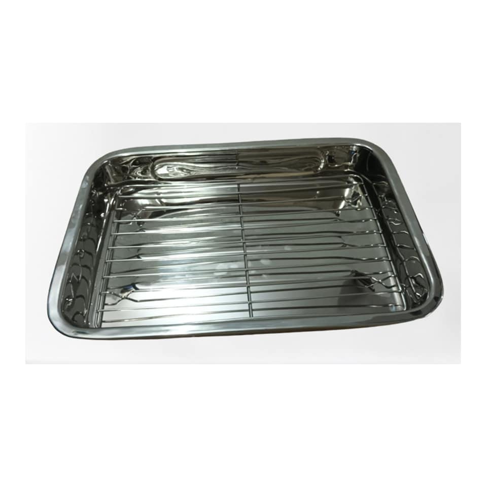 Tesco Stainless Steel Roaster With Rack 40Cm