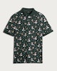 image 4 of F&F Pure Cotton Santa and Sleigh Print Polo Shirt in Green