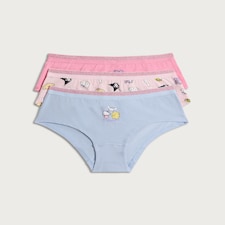 Hello Kitty 3-Pack Cotton Rich Short Knickers in Multi