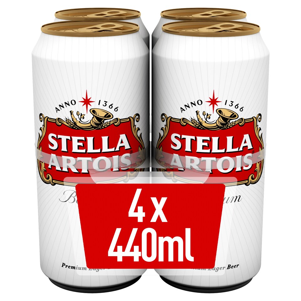 image 1 of Stella Artois 4X440ml