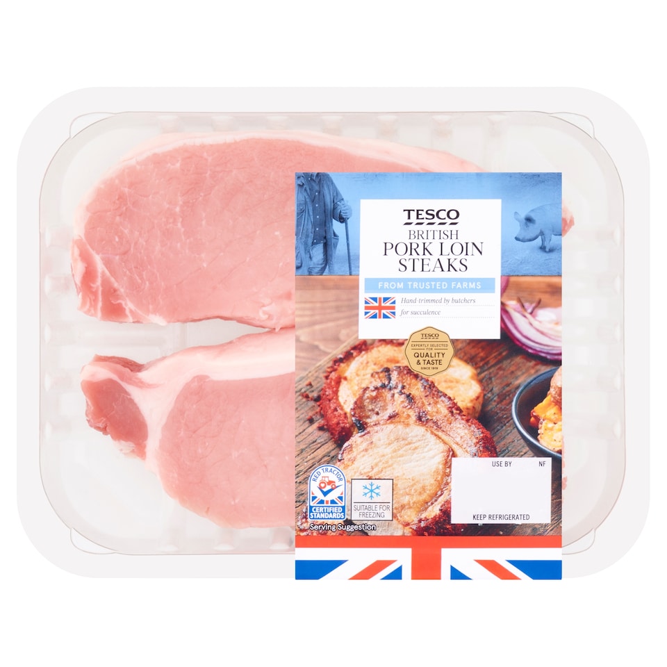 Tesco British Pork Loin Steaks 250g