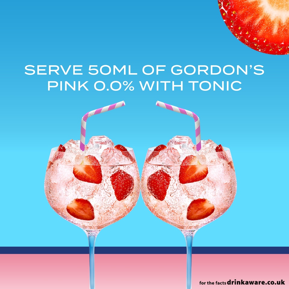 image 1 of Gordon's Alcohol Free Premium Pink Spirit 70Cl