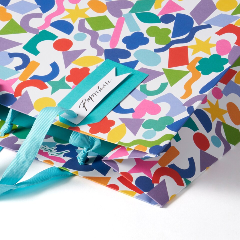 image 1 of Paperchase Rainbow Large Gift Bag