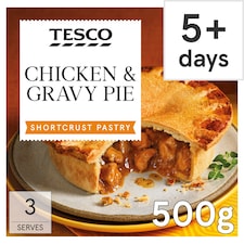 Tesco Chicken & Gravy Shortcrust Pastry Pie 500G