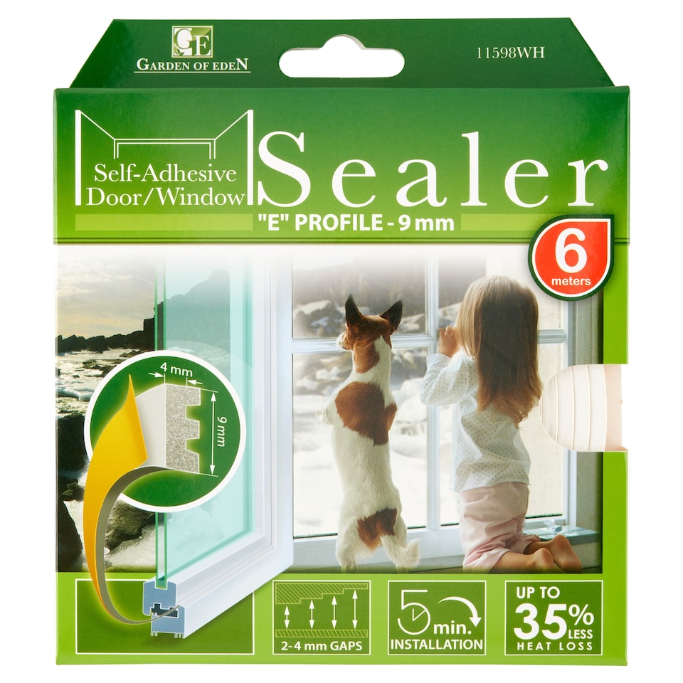 Garden of Eden Samolepicí izolace na dveře / okno "E" profil