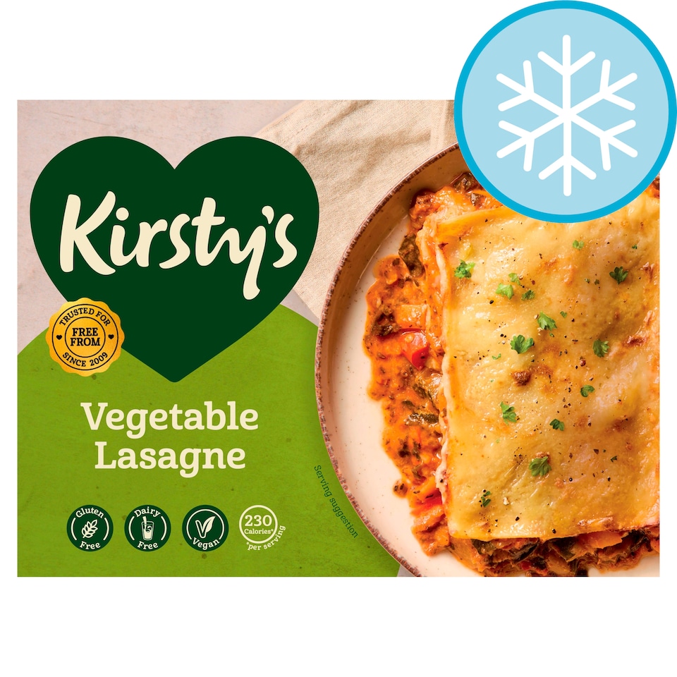 image 1 of Kirsty's Vegan Vegetable Lasagne 325g
