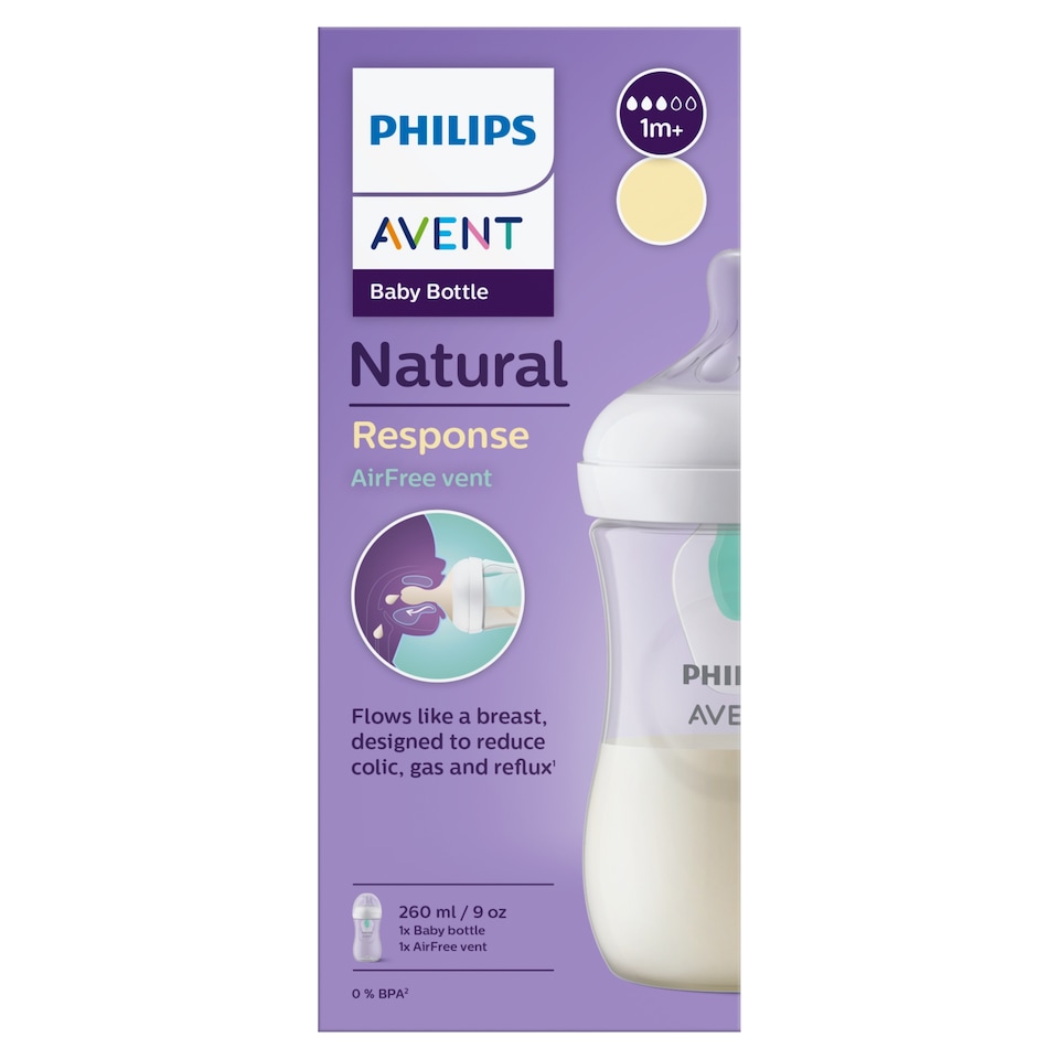 Philips Avent Natural Response Bottle 1m+ AirFree Vent 260ml