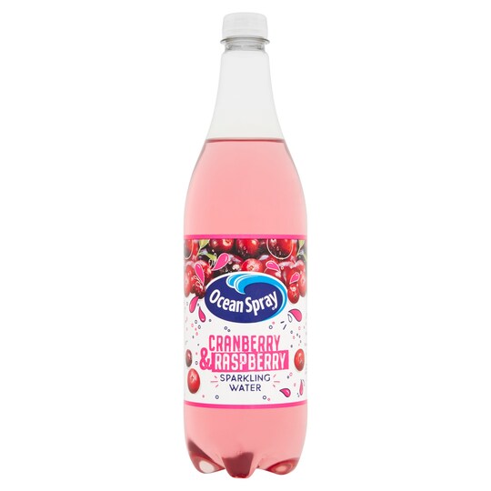 Ocean Spray Sparkling Cranberry Raspberry 1 Litre Tesco Groceries