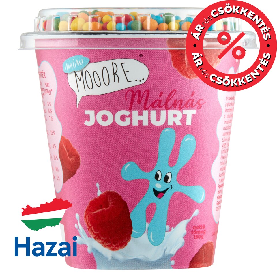 Mini Mooore málnás joghurt 150 g
