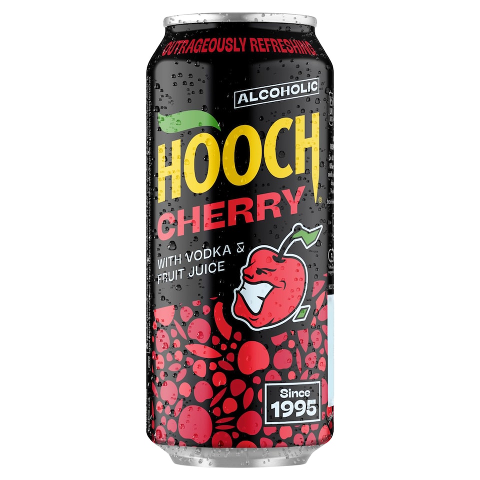 Hooch Cherry Alcoholic Cherryade with Vodka and fruit juice 440ml