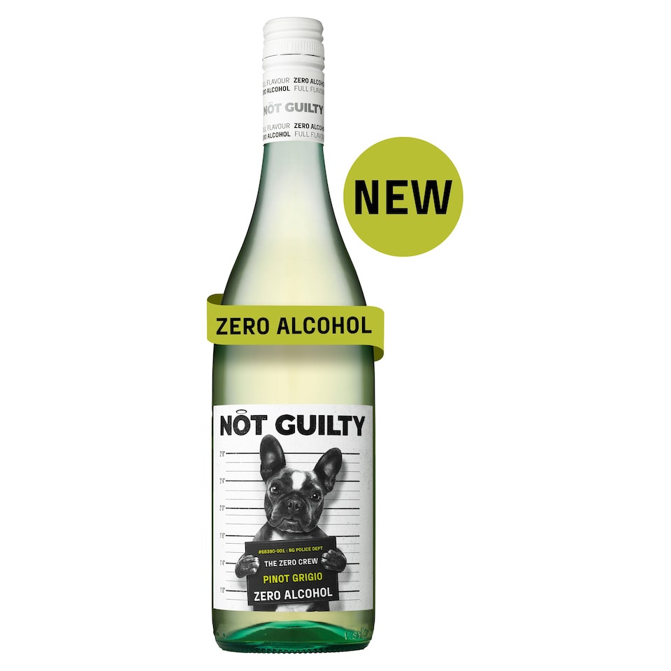 image 1 of Not Guilty Pinot Grigio Zero Alcohol 75Cl
