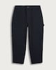 image 4 of F&F Pure Cotton Button Fastening Utility Trousers in Black