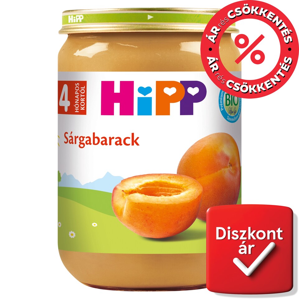 HiPP Organic Apricot Baby Dessert 4+ Months 190 g