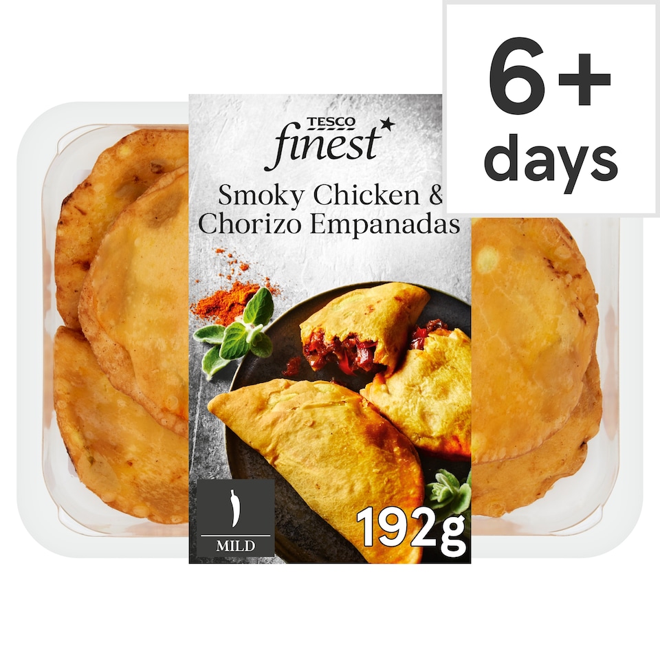 Tesco Finest Smoky Chorizo & Chicken Empanadas 192g