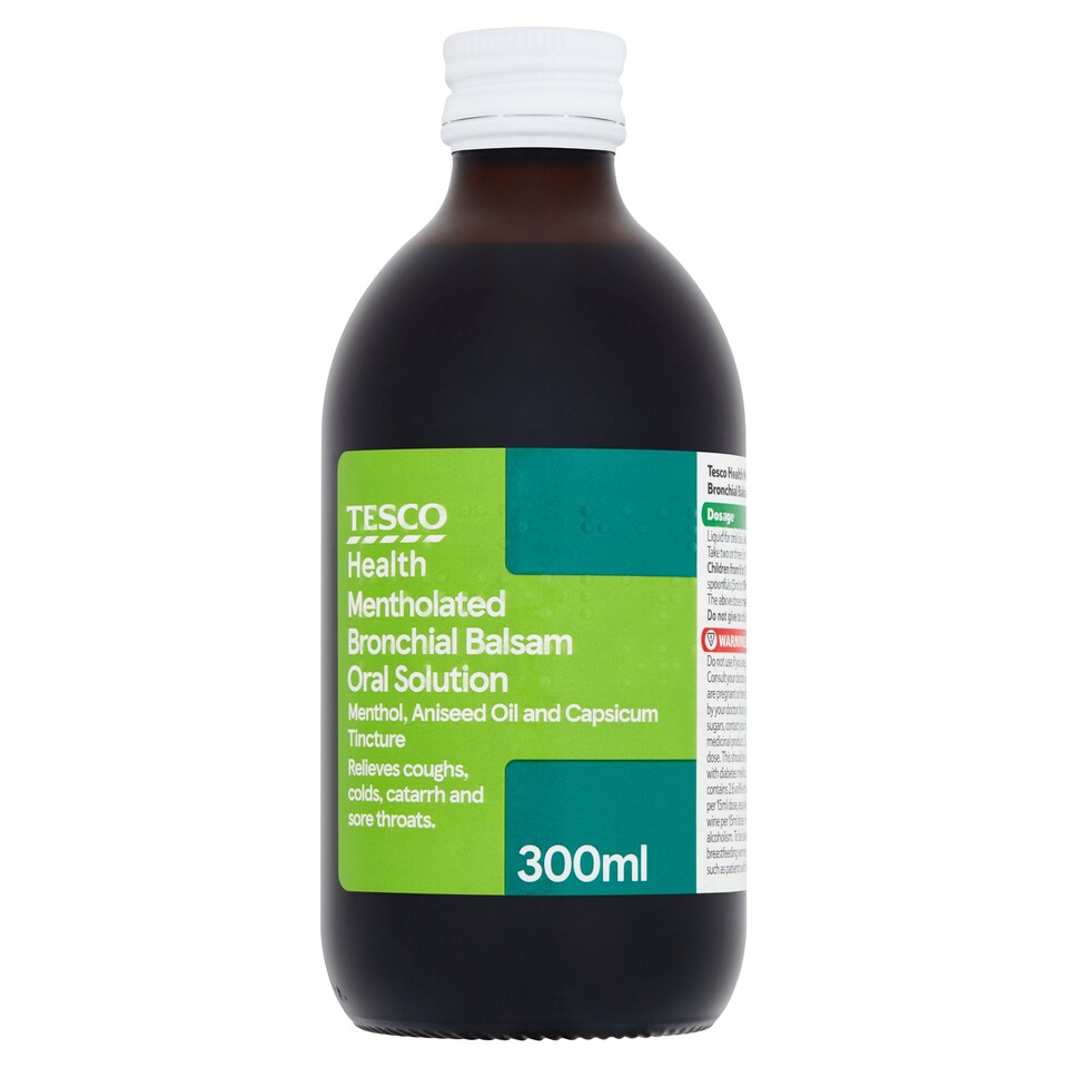 Tesco Health Mentholated Bronchial Balsam - Aniseed Oil, Capsicum 300ml
