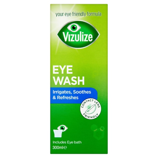 Vizulize Eye Wash 300Ml Tesco Groceries