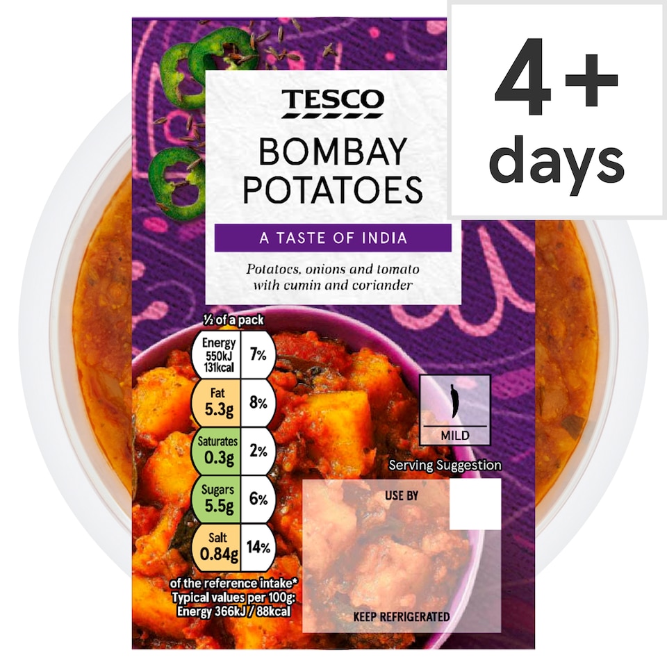 Tesco Bombay Potatoes 300g