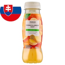 Tesco Pomarančová šťava so zázvorom, citrónom a vitamínom C 180 ml