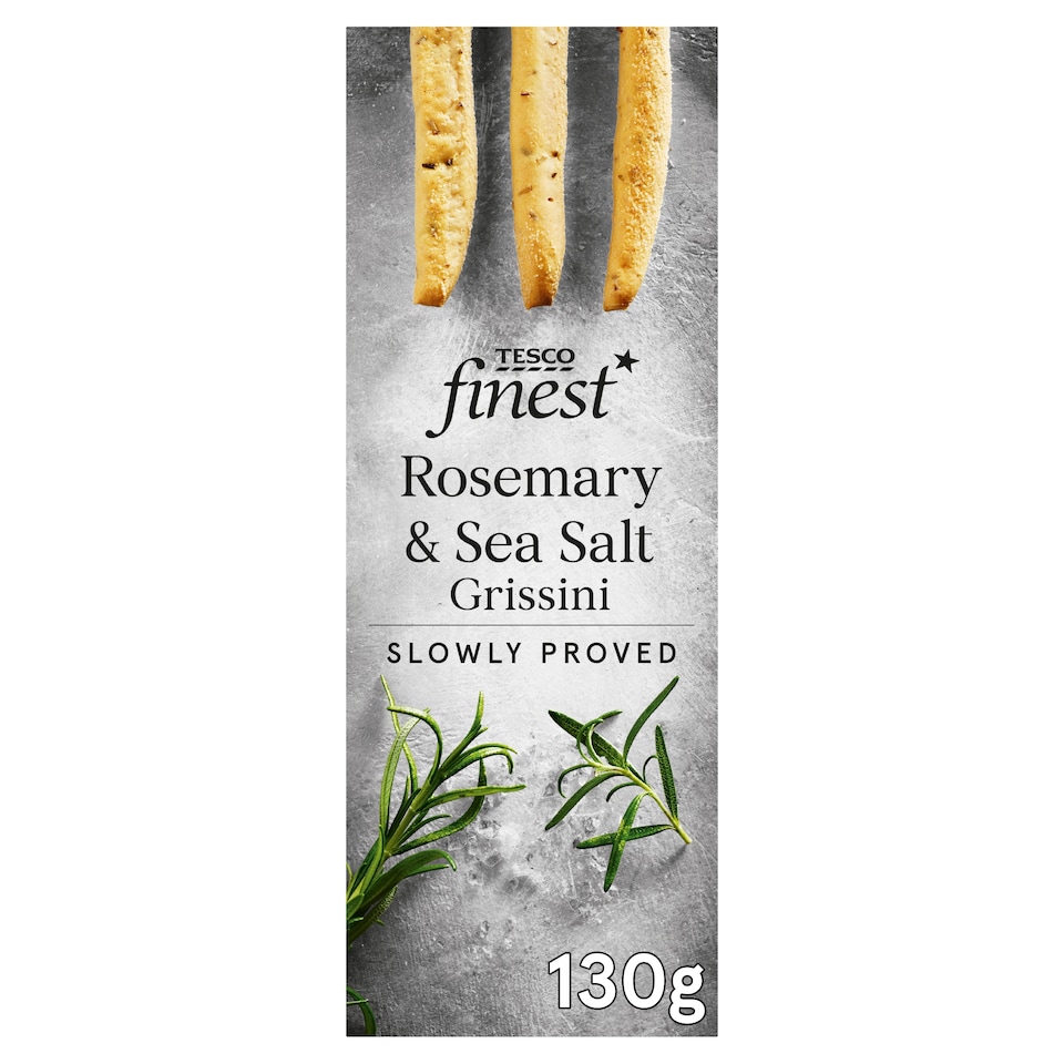 Tesco Finest Rosemary & Sea Salt Grissini 130g