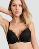 image 2 of F&F 2-Pack Floral Lace Underwired Push Up Bras  in Black