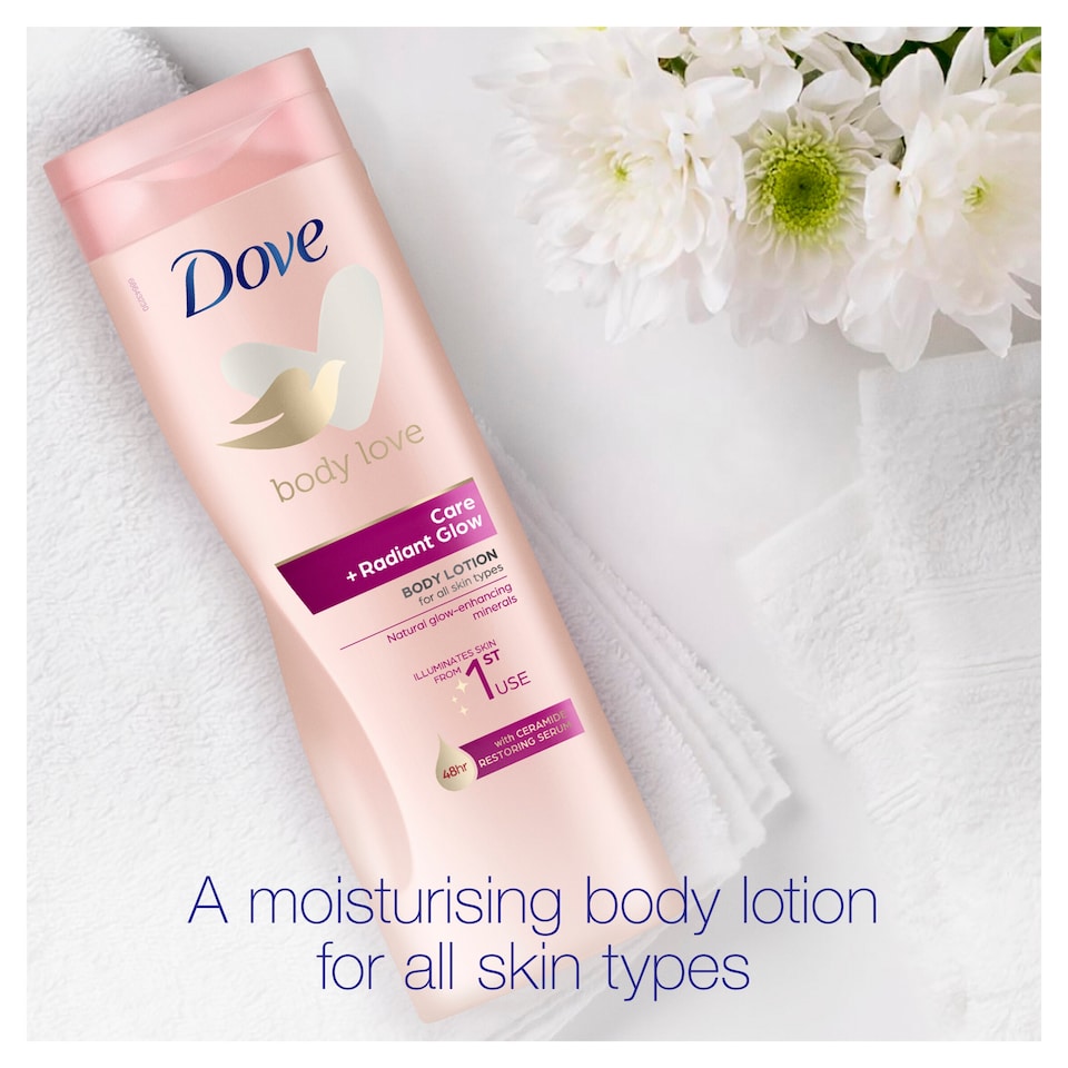 image 1 of Dove Care Plus Radiant Glow Body Lotion 400Ml
