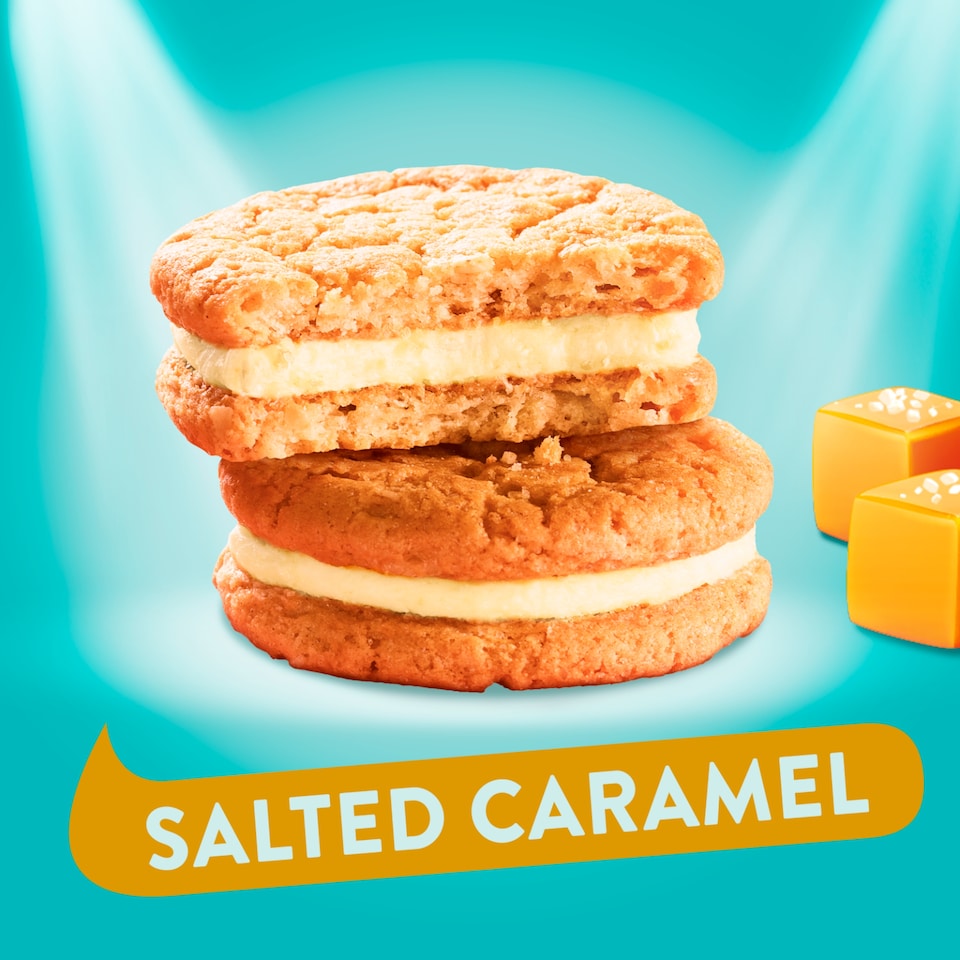 image 1 of Fox's Favourites Crunch Creams Biscuits - Salted Caramel 200g