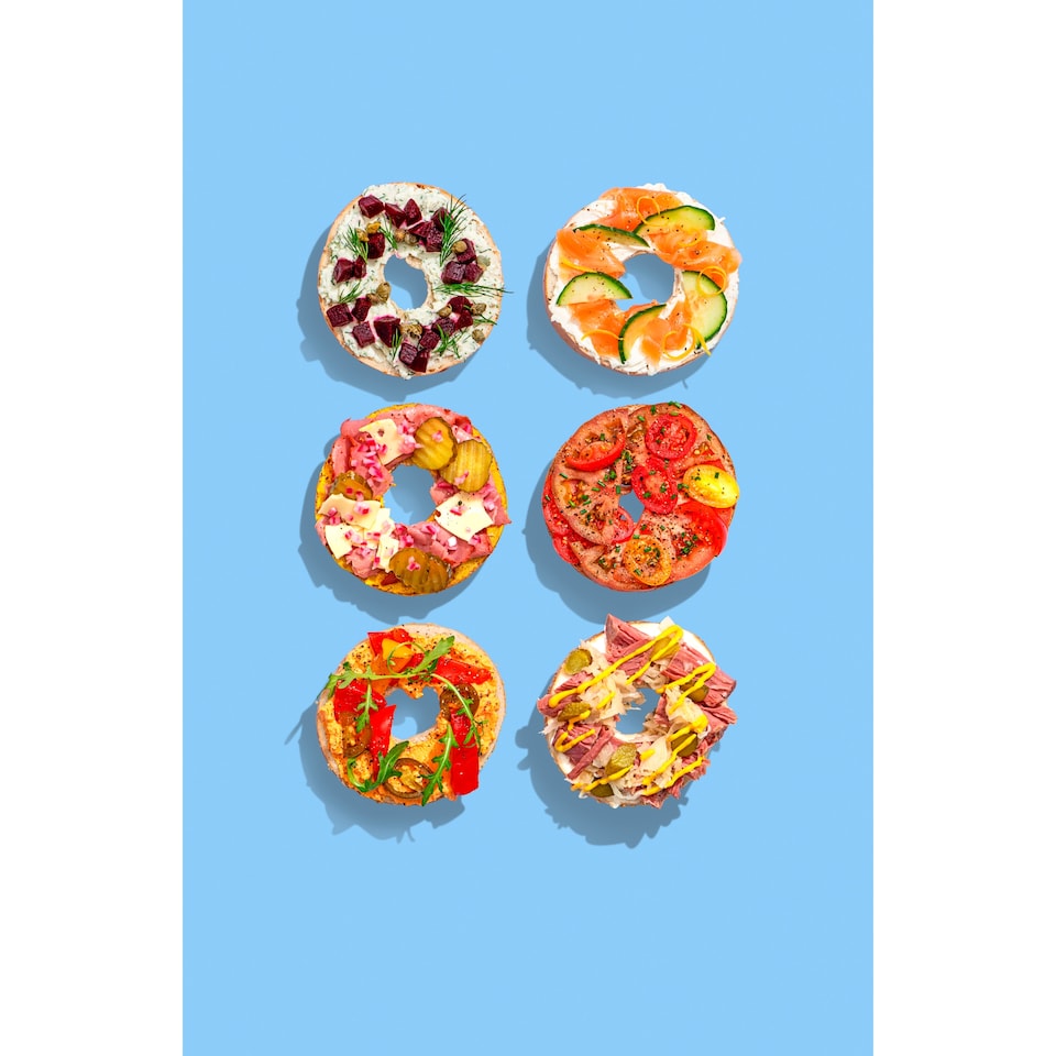 image 1 of New York Bakery Co Cinnamon & Raisin Bagels 5 Pack