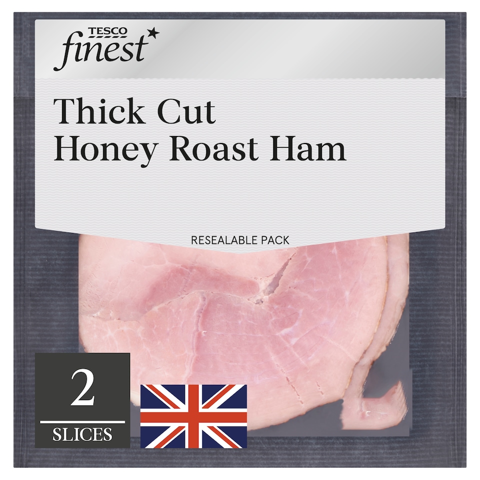 Tesco Finest Thick Cut Honey Roast Ham 100G