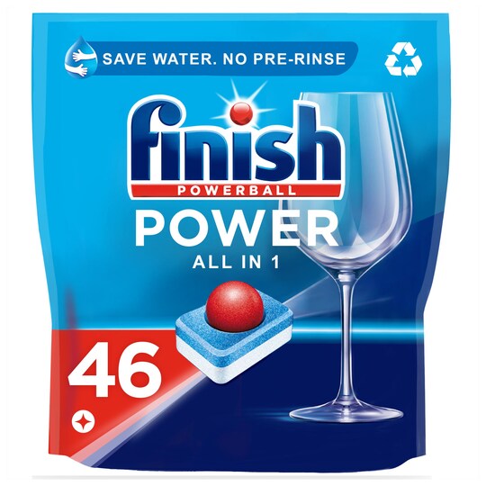 Finish All In One Max 46 Dishwasher Tablets 736G Tesco Groceries