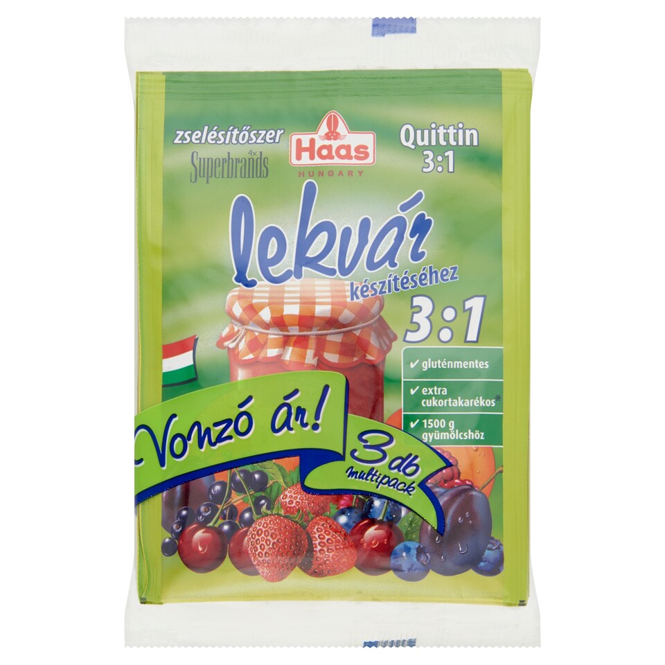 image 1 of Haas Quittin 3:1 Jelly for Jam 3 x 25 g