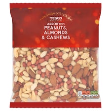 Tesco Peanuts, Almond & Cashews Mix 600G