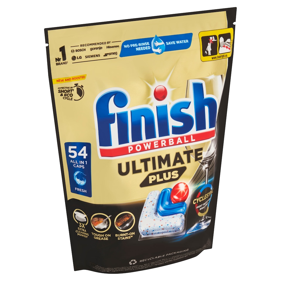 Obrázek 1 pro produkt Finish Ultimate Plus kapsle do myčky nádobí - Fresh 54 ks
