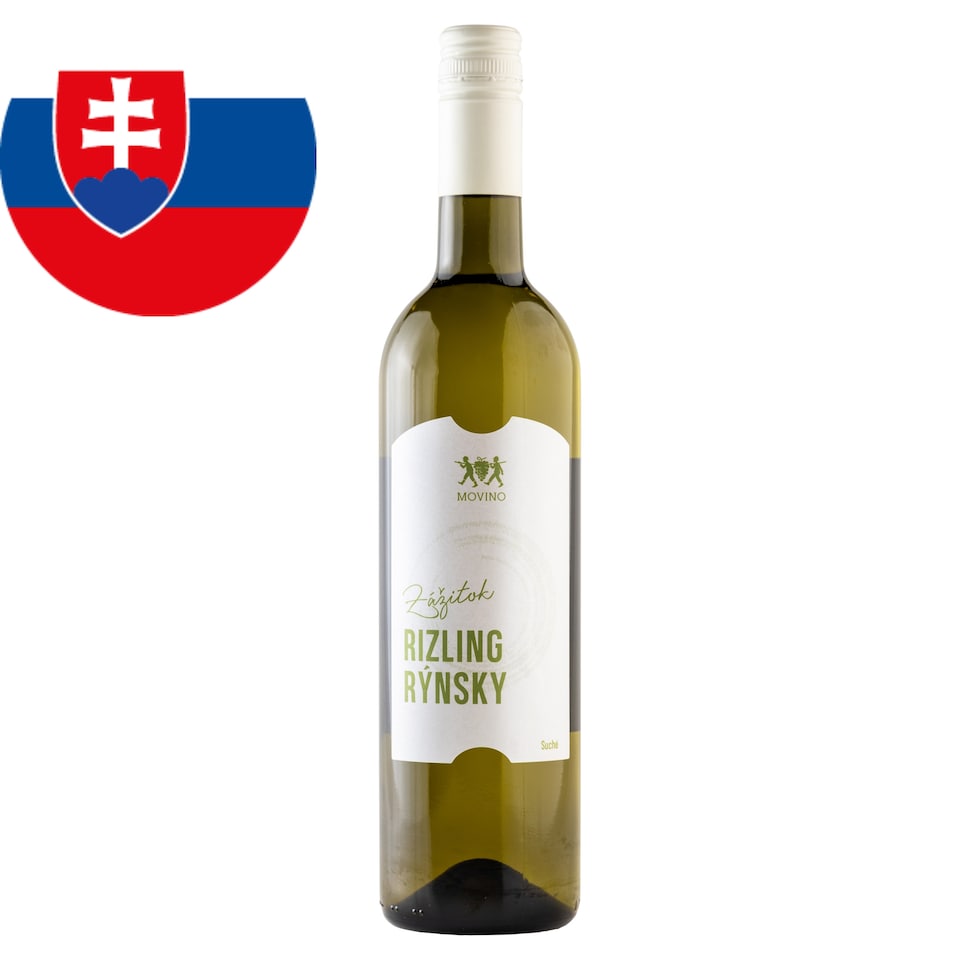 Movino Zážitok Riesling Rhine Dry White Wine 0.75 L