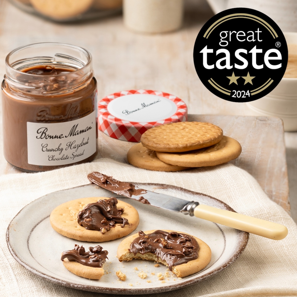 image 1 of Bonne Maman Crunchy Hazelnut Chocolate Spread 250g