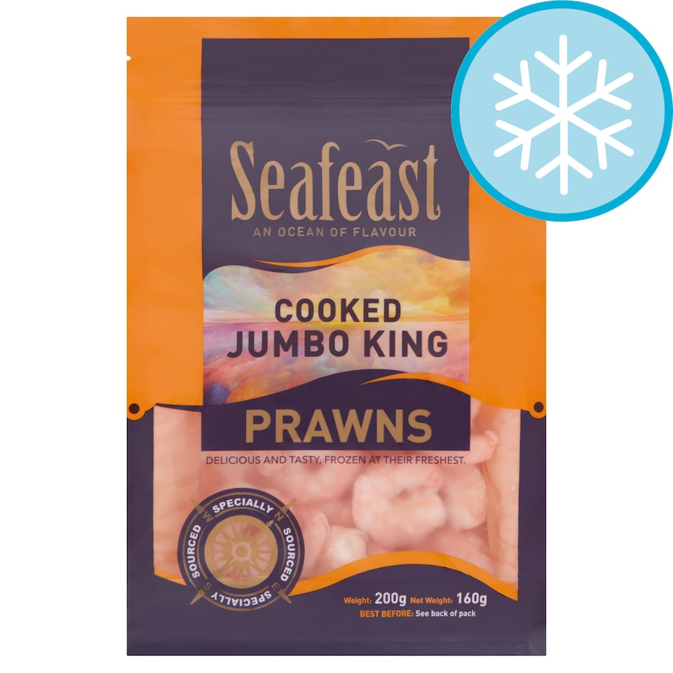 Seafeast Jumbo King Prawns 200G