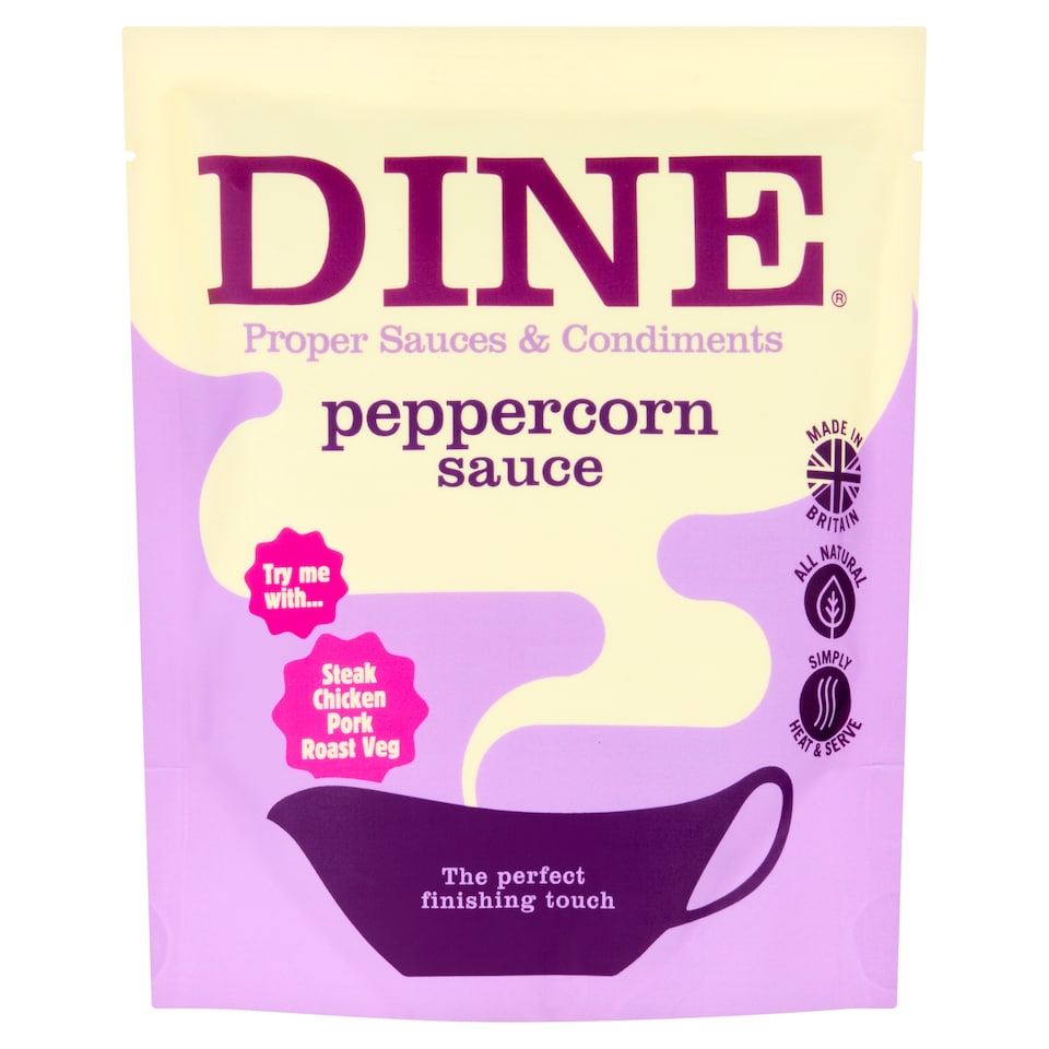 DINE Peppercorn Pour Proper Sauce & Condiments 200g