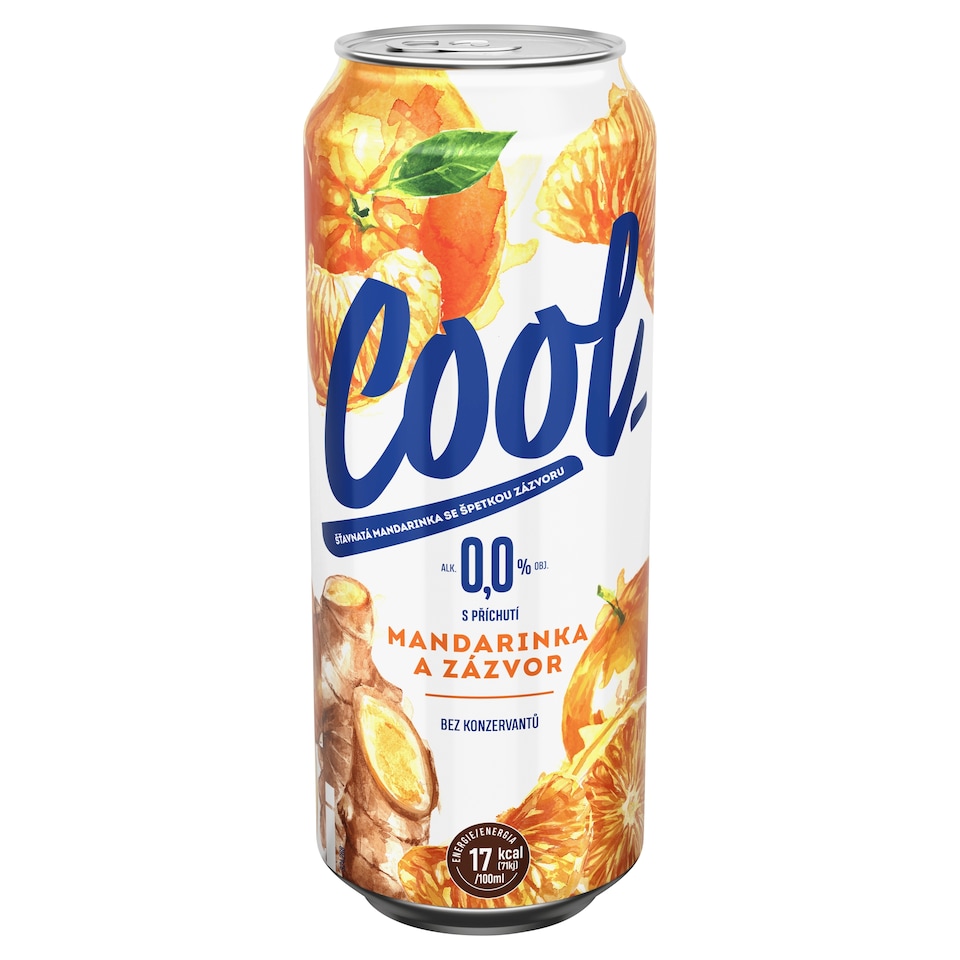Cool S příchutí mandarinka a zázvor 0,5l