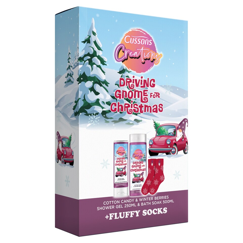 Cussons Creations Driving Gnome For Christmas Gift Set