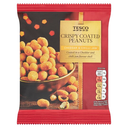 Tesco Coated Peanuts Cheese And Chilli Jam 200G Tesco Groceries