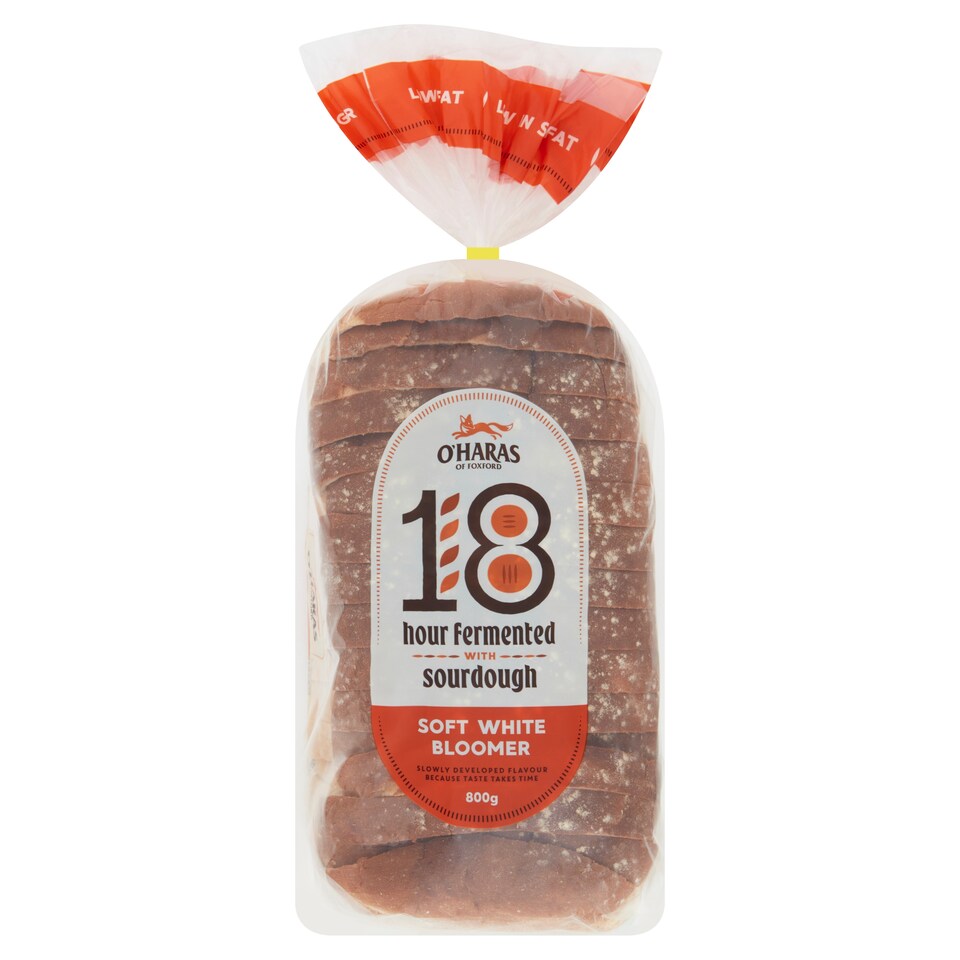 O'haras 18 Hour Fermented S/Dough Soft White Bloomer 800G