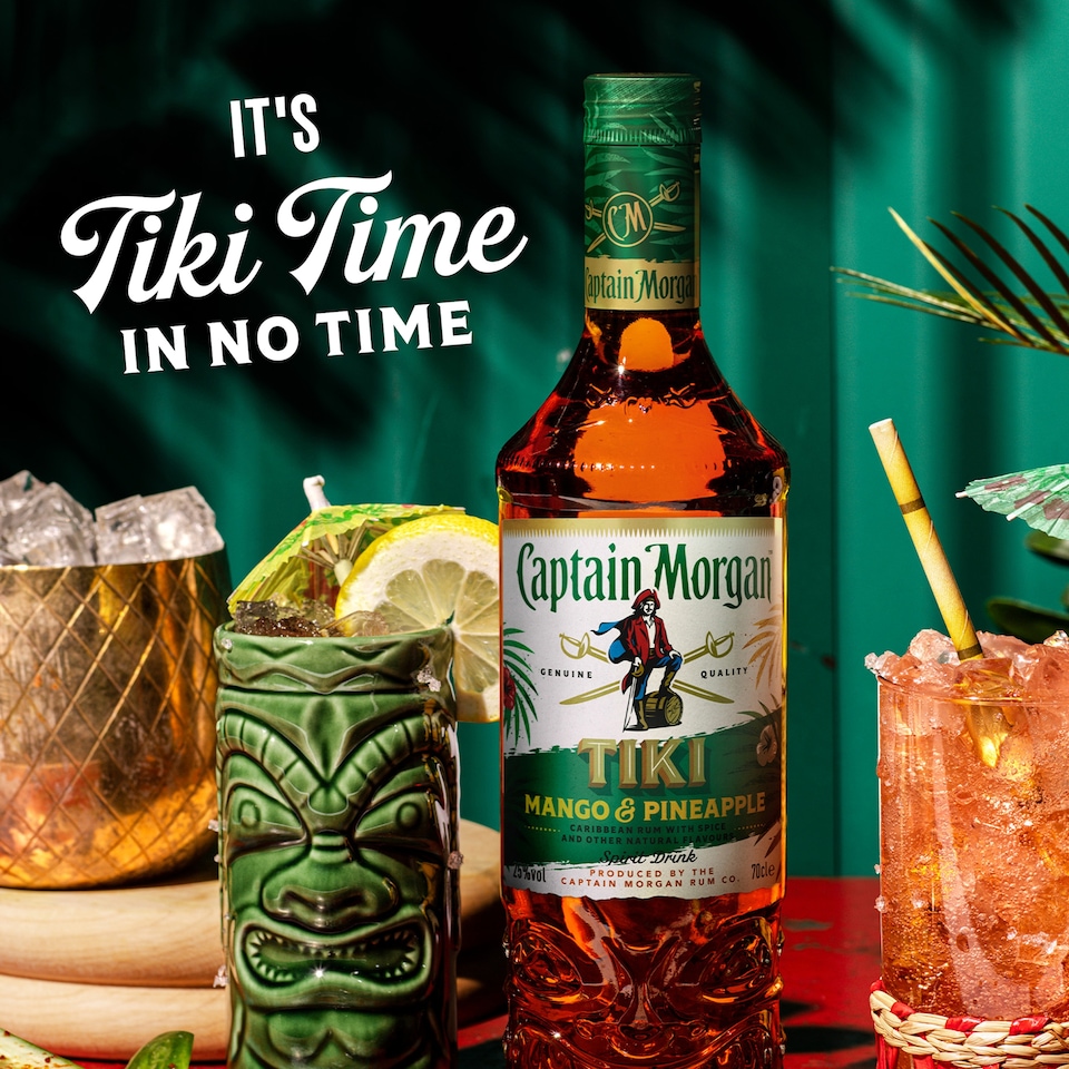 image 1 of Captain Morgan Tiki Mango & Pineapple Rum Based Spirit 25% 70Cl