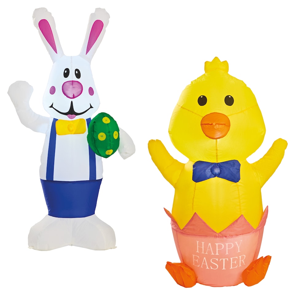 image 1 of Global Gizmos Light Up Inflatable Easter Chick / Bunny Assortment